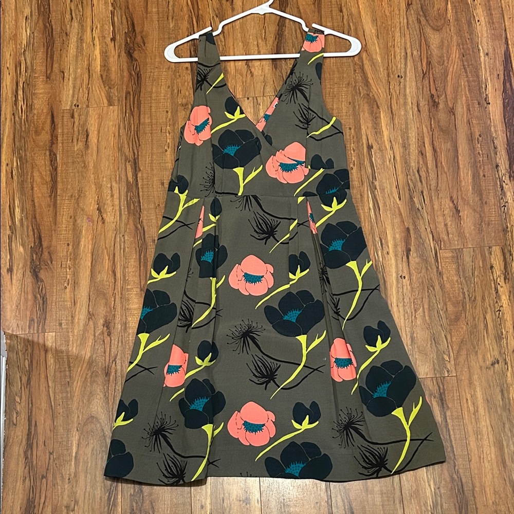 Floral Sleeveless Dress - Multicolor